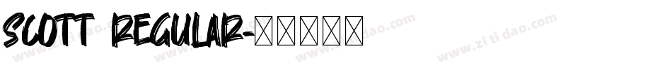 Scott Regular字体转换